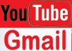 give you 100 Gmail Pva Accounts / YouTube Phone Verified Channel Created