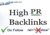  create 15 pr9 to pr7 profile backlink +25 pr7 to pr4 edu gov dofollow links+Ping for 