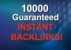 create 10,000 Verified Comment Backlink, Link for Natural Results with Various Pageranks for ....