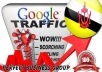I send 1000 visitors via Google.com.bn by Keyword to your website