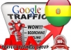 I send 1000 visitors via Google.com.bo by Keyword to your website
