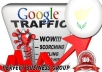 I send 1000 visitors via Google.com.cy by Keyword to your website
