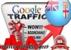 I send 1000 visitors via Google.com.fj by Keyword to your website