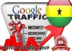 I send 1000 visitors via Google.com.gh by Keyword to your website