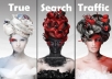  send you 1 month Google Keyword targeted traffic with Guarantee........