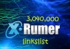 give you 3,040,000 xrumer links list no DUPLICATES  