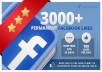 ive 3000+ PERMANENT Facebook Likes To Your Fanpage,Drip Feed for 30 days !@@@