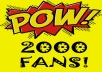 add 2,000 facebook likes to any of your fan page in just 24hours