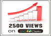 give you guaranteed 2500 real human youtube views to your video