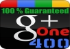 give you 500 Google Plus +1 on your Link