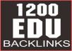 1200 Edu Backlinks, Massive Seo Blast, Google Loves Edu, Express Gig, 24 Hours Completion Or Free Order, Full Report, Ultimate Link Juice
