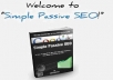 give you AMAZING SEO Guide &lsquo;&rsquo;Simple Passive SEO&rsquo;&rsquo;