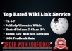 submit your article to get you 200 high PR wiki Backlinks Including real us edu sites
