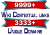create Panda safe 9999+ wiki backlinks from 3333+ unique sites backlink best for seo backlinking and all live backlinkes juice for your site