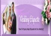 give you 50 top quality articles on Wedding Etiquette plus I will give you full PLR Private Label Rights to them