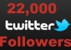 give u more then 22,000+ real twitter followers with out needing ur id password ur account will be safe no eggs all with pics all just