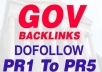 create 20 PR3-PR5 High PR DoFollow Gov Backlinks Increase Your Organic Seo Ranking In Google