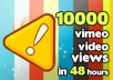 give 10,000+ Vimeo video views in 24 Hours