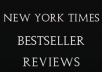 write a NYT Bestselling book review and link your book to the review to give it the same exposure 