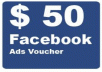 Give you a $50 facebook coupon only