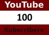 provide 100% real 100 youtube subscribers