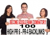 add 100 backlinks pr 6 to pr 4 dofollow BACKLINK to your website
