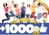 add 1000+ FACEBOOK Fan Page Verified Likes without password