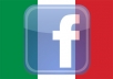 Provide 1000 ITALIAN GEO TARGETED FACEBOOK likes Like Fans Fan on Fanpage - Real Human