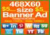 Promote your 468X60 Size Web Banner on my ★★★Social Exchange★★★ Site for 30 days