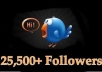 add 25500+ Real TWITTER Followers to ur Account No eggs Super Fast Without Password just