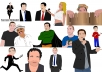 make a cartoon of you or your friend to caricature cartoon in vector use adobe illustrator , you can put message slogan or anything you want