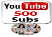 give you 100% real 500 youtube subscribers 