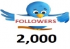 give you 100% real 2000 twitter followers