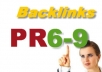 provide 11 High PR6 to PR9 URL Field Backlinks