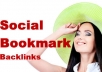 create 10 Backlinks in High PR7 to PR9 Social Bookmarking Sites