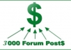 Create 2000+Forums Posting Backlinks on all languages Forums