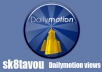 deliver 1000 views to your dailymotion video