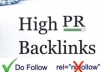 create more than 2000+ High PR and 2000+ Dofollow Backlinks to your website 