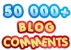 Build MASSIVE 50000 Blog Comments and pinging with full report