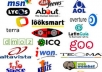 submit your website or blog to 57 high quality and major search engines using a description and keywords & provide a complete report 