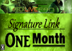 put your link in my PR2 forum signature for 1 month
