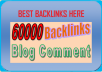 Create Massive link jusice to your wwebsite by providig 60 000 Blog comments to your website