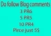do 3 PR6, 5 PR5, 10 PR4, High PR do follow and actual PageRank blog comments backlinks just