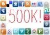 I will tweet your message to over 500,000 friends on my Social Networks