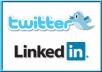Give You Twitter 5000 Do Follower list and 5000 Linkedin Connection List