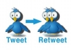 deliver 2700 Retweets and Favorites from 2700 unique profiles having 400,000 followers within 24 hours 