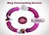 Give you 50000 Blog List For comments within 2 days