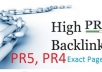 give you 4PR5, 20PR4 and 40PR3 dofollow actual page pr backlinks Plus Bonus 