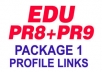 create 15 POWERFUL PR9 And PR8 Edu DoFollow Forum Profiles and Crawl Them Through My LinkLicious Account, Seo Site To Get High Serp Rankings 
