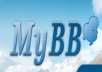 install myBB forums platform and themes